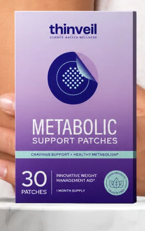 Thinveil Metabolic Support Patches box with 30 patches